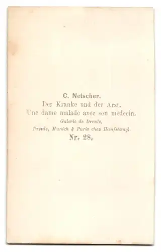 Fotografie Fotograf unbekannt, Dresden, Gemälde: Der Knabe und der Arzt nach C, Netscher