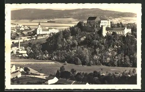 AK Letovice, Panorama mit Schloss