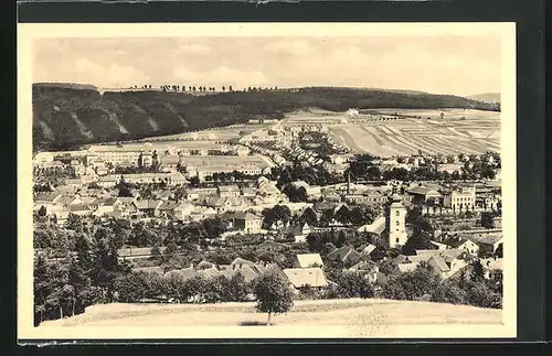 AK Blansko, Panoramablick auf den Ort