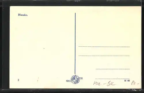 AK Blansko, Panoramablick auf den Ort