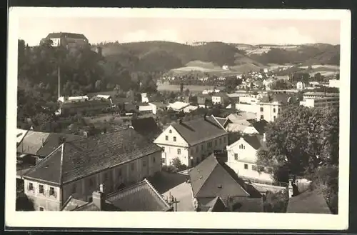 AK Letovice, Blick über die Dächer der Ortschaft