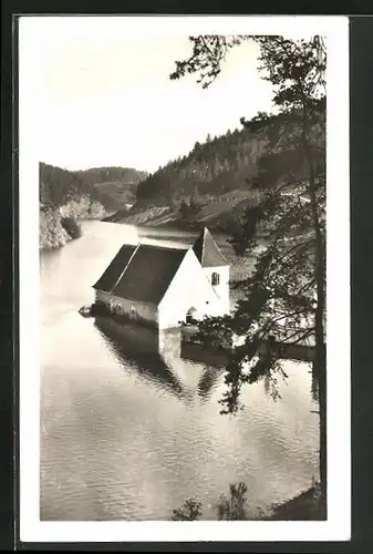 AK Bitov, Zatopeny stary, Kirche im Stausee