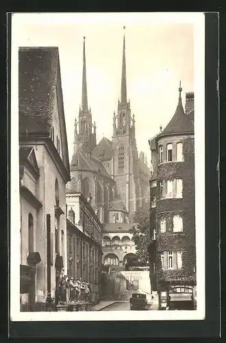 AK Brünn / Brno, Kathedrale St. Peter und Paul, Petrov