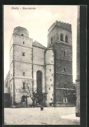 AK Olmütz / Olomouc, Ansicht der Maurizkirche