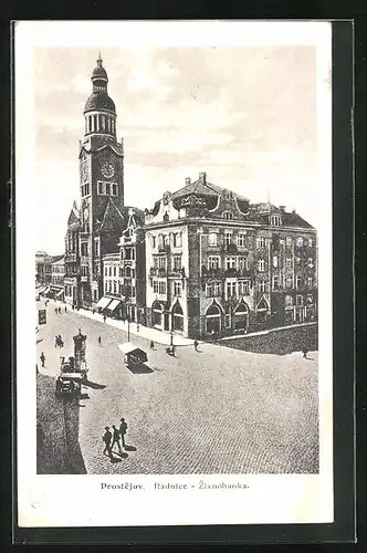 AK Prostejov, Masarykovo námesti, Radnice, Zivnobanka