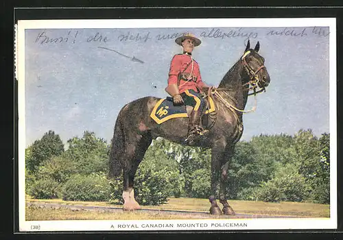 AK A Royal Canadian Mounted Policeman, Kanadischer berittener Polizist