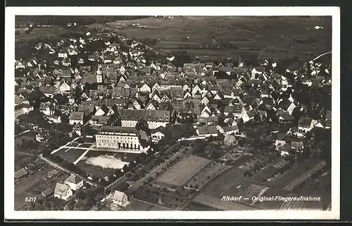 AK Altdorf, Teilansicht vom Flugzeug aus