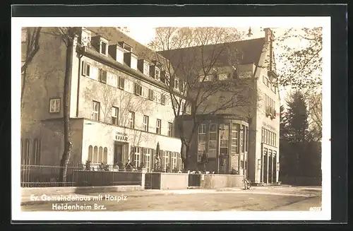 AK Heidenheim /Brz., Evangelisches Gemeindehaus mit Hospiz