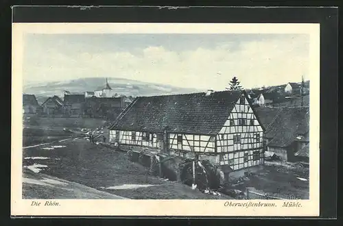 AK Oberweissenbrunn, Die Rhön, Mühle