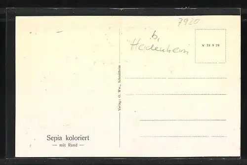 AK Schnaitheim, Schulhaus ehem. Jagdschloss König Friedr.I.