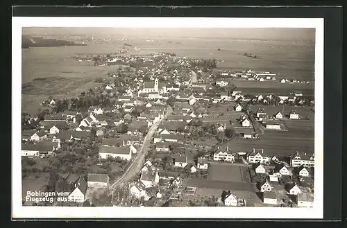 AK Bobingen, Ortsansicht, Fliegeraufnahme