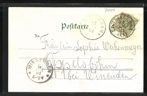 Lithographie Stuttgart, Bopser, Hofer`s Pferde, Polytechnikum