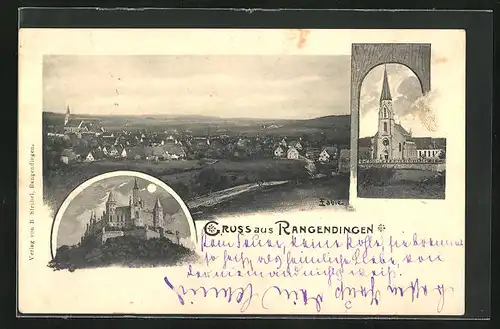 AK Rangendingen, Teilansicht, Schloss, Kirche