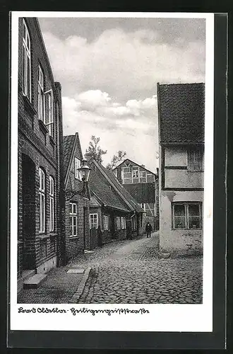 AK Bad Oldesloe, Blick in die Heiligengeiststrasse