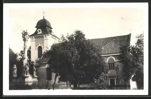 AK Tschimelitz, Ansicht der Kirche