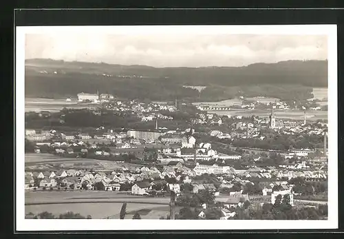 AK Dvur Králové n. L., Stadtansicht aus der Vogelschau