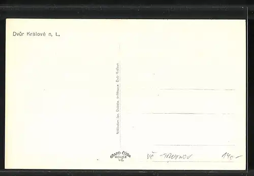 AK Dvur Králové n. L., Stadtansicht aus der Vogelschau