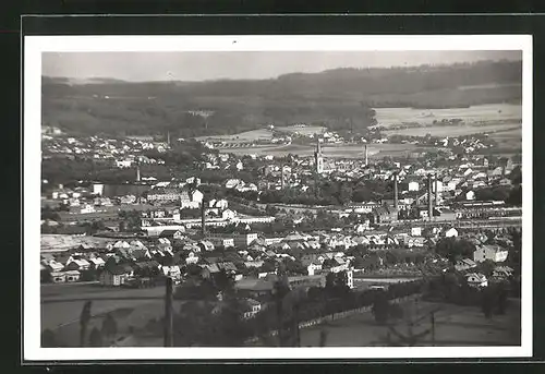 AK Dvur Králové n. L., Stadtansicht aus der Vogelschau