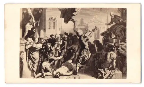 Fotografie Gustav Schauer, Berlin, Grosse Friedrichstr. 188, Gemälde: das Wunder des heiligen Markus nach Tintoretto