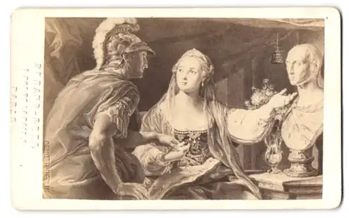 Fotografie Durand-Ruel, Parusl, Rue de la Paix 1, Gemälde: Cleopatra und Antonius nach Battoni