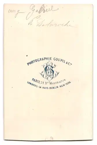 Fotografie Goupil & Cie., Paris, Ba. Montmartre 19, Angelus Gabriel