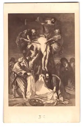 Fotografie Goupil & Cie., Paris, Ba. Montmartre 19, Kreuzabnahme, Jesus wird vom Kreuz genommen