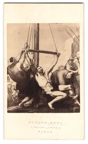 Fotografie Gustav Schauer, Berlin, Grosse Friedrichstr. 188, Die Marter des heiligen Bartholomäus nach Ribera