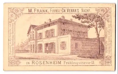 Fotografie M. Frank, Rosenheim, Frühlingstrasse 13, Ansicht Rosenheim, Aussenfasade des Ateliers