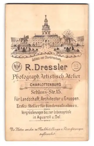 Fotografie R. Dressler, Berlin-Charlottenburg, Schloss-Str. 15, Ansicht Berlin-Charlottenburg, Blick auf das Schloss