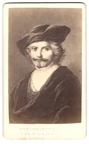 Fotografie Durand-Ruel, Paris, Rue de la Paix 1, Portrait Rembrand im Selbstportrait, Maler