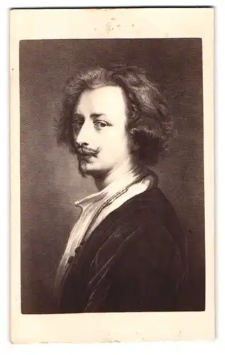 Fotografie Gustav Schauer, Berlin, Grosse Friedrichstr. 188, Portrait van Dyck im Seitenprofil, Maler