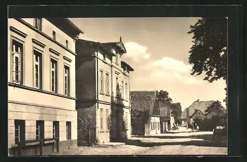 AK Gingst /Rügen, Blick in die Karl-Marx-Strasse