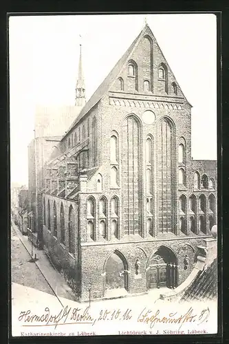 AK Lübeck, Katharinenkirche im Sonnenlicht