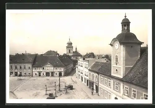 AK Holitz /Holice, Namesti, Radnice, Marktplatz