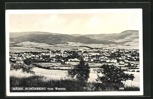 AK Mähr. Schönberg, Teilansicht vom Westen