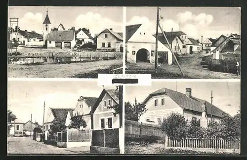 AK Cenkov, Kirche, Denkmal, Ortspartie