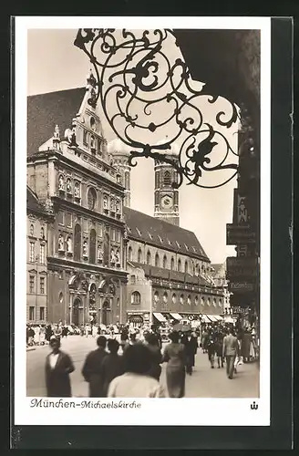 AK München, Neuhoferstrasse, Michaelskirche & Frauenkirche