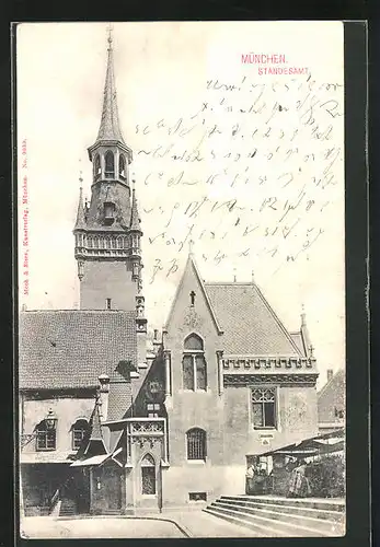 AK München, Blick auf Standesamt
