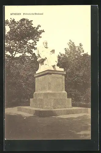 AK München, Pettenkofer Denkmal