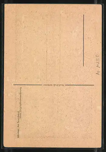 Künstler-AK München, Am Petersbergl