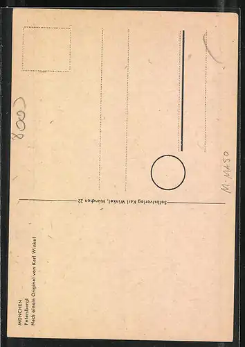 Künstler-AK München, Petersbergl