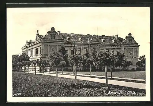 AK Bakov n. Jiz., Skola, Blick zur Schule