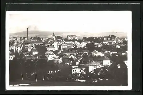 AK Usti nad Orl., Stadtansicht mit Fabrikschornstein