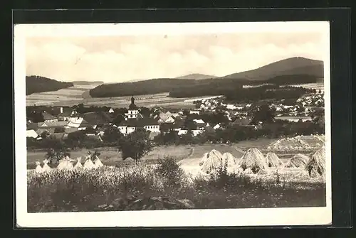 AK Chudenice u Klatov, Blick auf den Ort