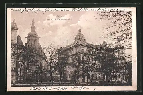 AK Pilsen, Bastei mit Franziskanerkirche