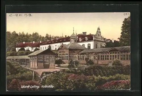 AK Lazne Letiny, Kolonada, Schloss