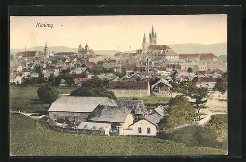 AK Klatovy, Panorama mit Kathedrale