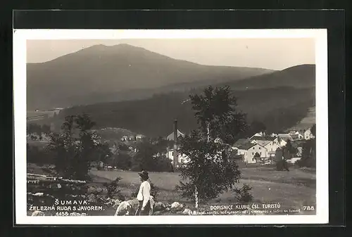 AK Zelezna Ruda S Javorem / Sumava, Gehöft am Ortsrand