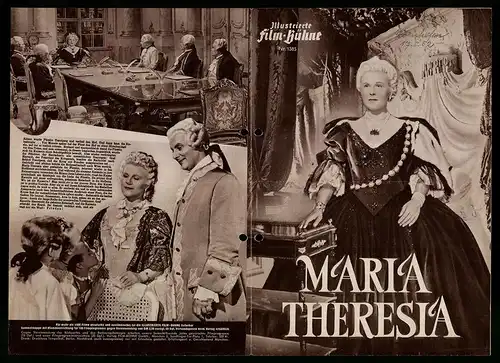 Filmprogramm IFB Nr. 1385, Maria Theresia, Paula Wessely, Fred Liewehr, Maria Eis, Eric Frey, Regie: E. E. Reinert