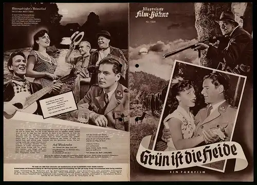 Filmprogramm IFB Nr. 1334, Grün ist die Heide, Hans Stüwe, Sonja Ziemann, Otto Gebühr, Regie: Hans Deppe